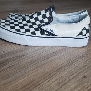 Unisex Slip-on Vans (size 5.5 men and 7 women)